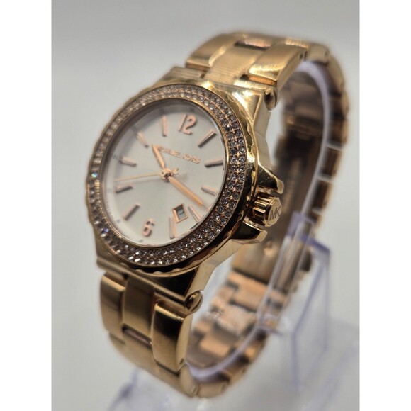 MICHAEL KORS Glitz MK-5921 Ladies' Rose Gold Tone Watch - Picture 3 of 11